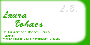 laura bohacs business card
