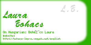 laura bohacs business card